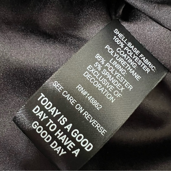 Torrid Faux Leather Jacket Women’s 1X Embroidered Moto Studded Goth Black - Picture 10 of 10